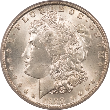 Morgan Dollars 1898-O MORGAN DOLLAR – PCGS MS-64, FRESH, PREMIUM QUALITY+!