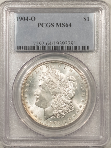 Morgan Dollars 1904-O MORGAN DOLLAR – PCGS MS-64, FRESH WHITE!