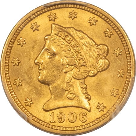 $2.50 1906 $2.50 LIBERTY GOLD – PCGS MS-63