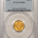 $1 1862 $1 GOLD DOLLAR – PCGS MS-62, FRESH CIVIL WAR DATE!