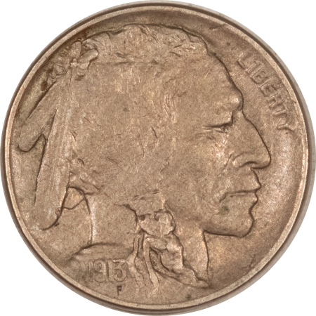 Buffalo Nickels 1913-D TYPE 2 BUFFALO NICKEL – HIGH GRADE EXAMPLE, BUT MINOR REVERSE SPOTS