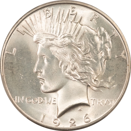 New Certified Coins 1926 PEACE DOLLAR – PCGS MS-65+ FRESH WHITE, LUSTROUS GEM!
