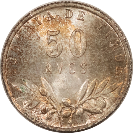 Other Numismatics 1948 TIMOR 50 AVOS, KM#7 – UNCIRCULATED, ORIGINAL AND CHOICE!