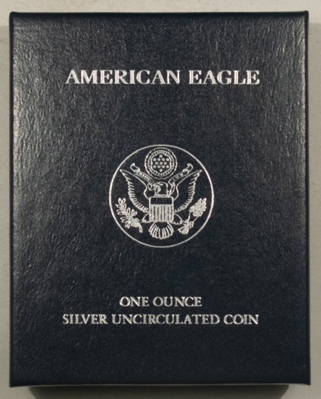 American Silver Eagles 2008-W BURNISHED UNCIRCULATED $1 AMERICAN SILVER EAGLE 1 OZ 999 GEM W/BOX NO COA