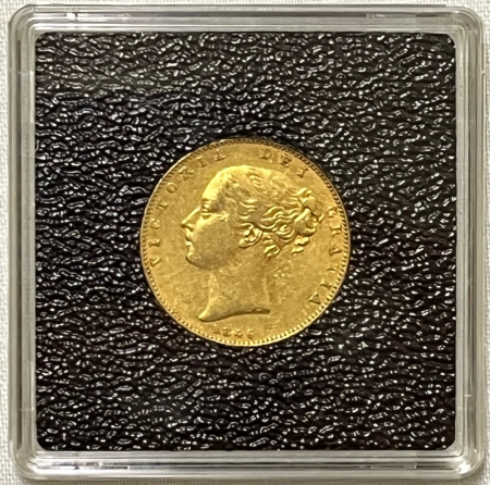 Bullion 1846 VICTORIA GOLD SOVEREIGN, SHIELD REVERSE, KM-736.1 – EXTRA FINE, .2354 AGW