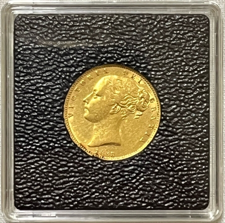 Bullion 1853 VICTORIA GOLD SOVEREIGN, SHIELD REVERSE, KM-736.1 – EXTRA FINE/AU .2354 AGW