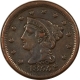 Braided Hair Large Cents 1840 BRAIDED HAIR LARGE CENT, SMALL DATE – LOW GRADE, BUT READABLE!