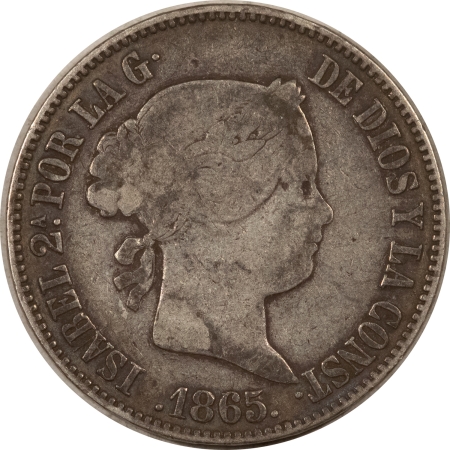 New Store Items 1865 PHILIPPINES 50C, KM-147 – PLEASING CIRCULATED EXAMPLE!