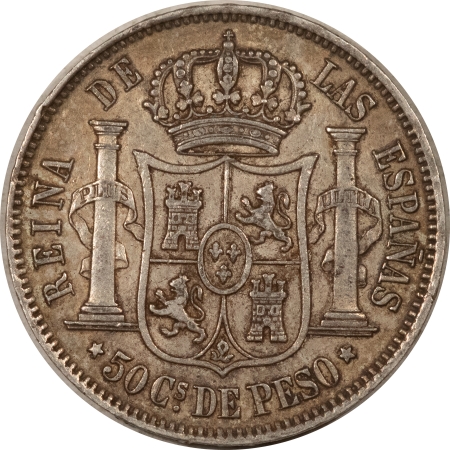 New Store Items 1868 PHILIPPINES 50C, KM-147 – HIGH GRADE CIRCULATED EXAMPLE!