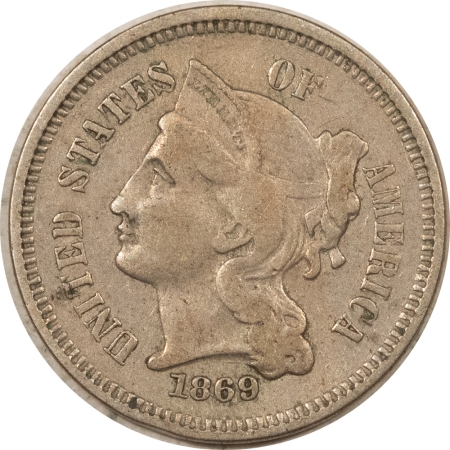 New Store Items 1869 THREE CENT NICKEL – HIGH GRADE CIRCULATED EXAMPLE!