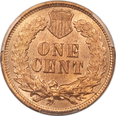 Indian 1873 OPEN 3 INDIAN CENT – PCGS MS-65 RB, LOOKS RED!