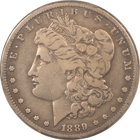 Morgan Dollars 1889-CC MORGAN DOLLAR – PCGS F-12, KEY-DATE CARSON CITY!
