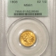 $1 1888 $1 GOLD DOLLAR – PCGS MS-63, FRESH & CHOICE