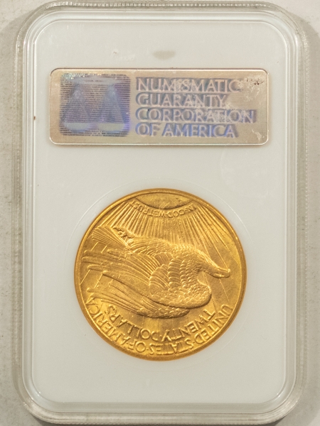 $20 1920 $20 ST GAUDENS GOLD – NGC MS-62, LOOKS MS-63+, FATTIE & PREMIUM QUALITY!
