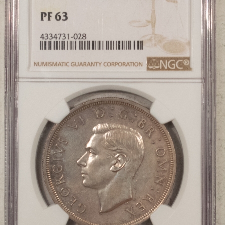 New Store Items 1937 PROOF GREAT BRITAIN CROWN, KM-857 – NGC PF-63