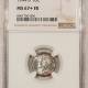 New Certified Coins 1876 TWENTY CENT PIECE – NGC AU-58, PRETTY!