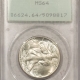 New Certified Coins 1945 WALKING LIBERTY HALF DOLLAR – PCGS MS-64, RATTLER! PREMIUM QUALITY!