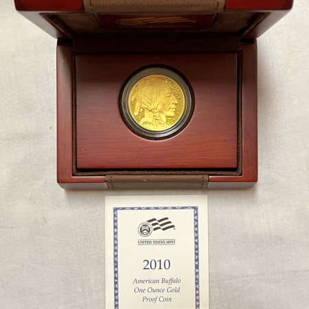 American Gold Eagles, Buffaloes, & Liberty Series 2010-W AMERICAN BUFFALO 1 OZ GOLD PROOF COIN ORIGINAL GOV’T BOX/COA-FRESH & GEM!