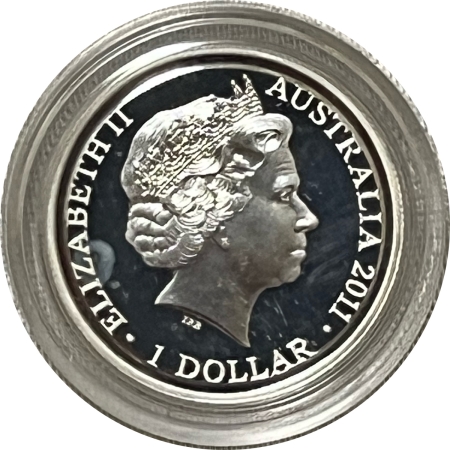 Bullion 2010 AUSTRALIA $1 SILVER PROOF, KANGAROO AT SUNSET, .999 FINE, GEM PROOF W/ OGP