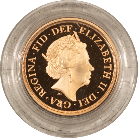 New Store Items 2018 GREAT BRITAIN PIEDFORT SOVEREIGN GOLD PROOF, .4708 AGW, FRESH GEM PROOF OGP