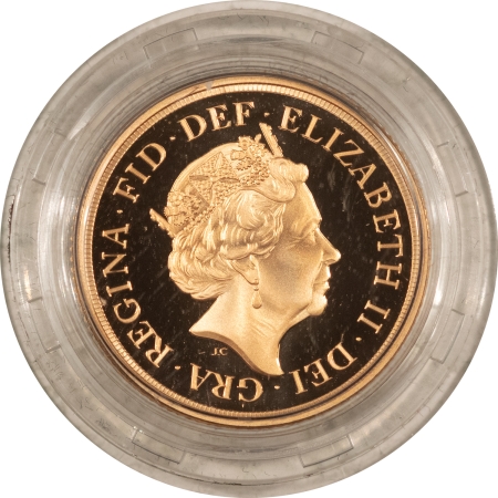 New Store Items 2019 GREAT BRITAIN PIEDFORT SOVEREIGN GOLD PROOF, .4708 AGW, FRESH GEM PROOF OGP