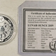 Bullion 2018 RWANDA PROOF 50 FRANCS LUNAR 1 OZ .999 SILVER YEAR OF THE DOG – GEM PR OGP