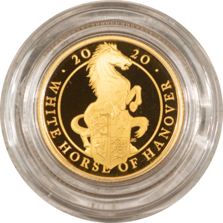 New Store Items GREAT BRITAIN 2020 “THE QUEEN’S BEAST’S” 1/4 OZ GOLD 25 POUND COIN-GEM PROOF/OGP