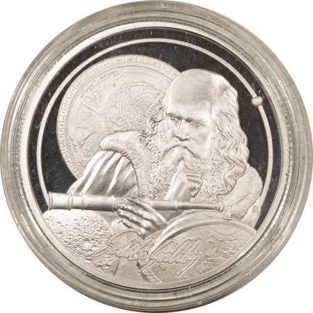 Bullion 2021 NIUE $5 GALILEO SCIENTIFIC INNOVATOR, 1 OZ, .999 SILVER – GEM IN CAPSULE!