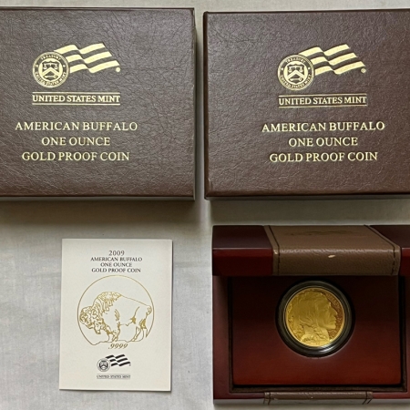 New Store Items 2009-W $50 PROOF AMERICAN GOLD BUFFALO, 1 OZ, .9999 GEM PROOF IN ORIG GOVT PKG!