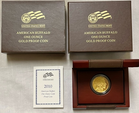 American Gold Eagles, Buffaloes, & Liberty Series 2010-W $50 PROOF AMERICAN GOLD BUFFALO, 1 OZ, .9999 GEM PROOF IN ORIG GOVT PKG!