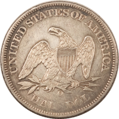 Liberty Seated Halves 1861-O SEATED LIBERTY HALF DOLLAR – ABOUT UNCIRCULATED DETAILS BUT CLEANED!