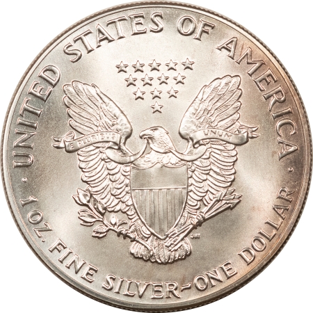 American Silver Eagles 1986 $1 AMERICAN SILVER EAGLE, 1 OZ, – UNCIRCULATED, NICE, FIRST YEAR!