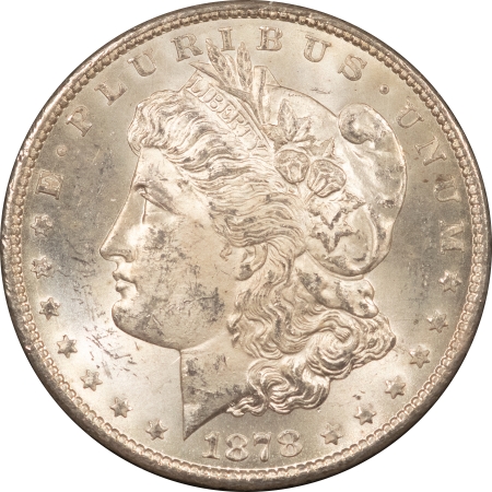 Dollars 1878-CC MORGAN DOLLAR GSA WITH BOX AND GENERIC CARD – NGC MS-62, FLASHY & TOUGH!