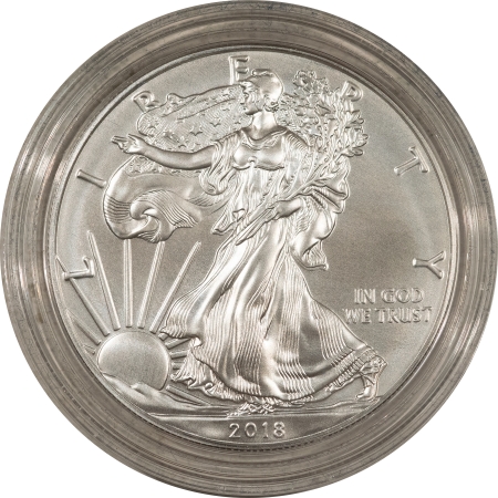 American Silver Eagles 2018-W $1 BURNISHED AMERICAN SILVER EAGLE, 1 OZ .999 – UNCIRCULATED W/ BOX & COA