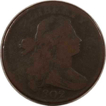 Draped Bust Large Cents 1802 DRAPED BUST LARGE CENT – VERY GOOD DETAILS, SLIGHTLY BENT!