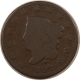 Coronet Head Large Cents 1824 CORONET HEAD LARGE CENT – CIRCULATED, W/ 2 OBVERSE PUNCH MARKS! TOUGH DATE