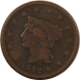 Braided Hair Large Cents 1843 MATURE HEAD BRAIDED HAIR LARGE CENT – PLEASING CIRCULATED EXAMPLE!