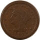 Braided Hair Large Cents 1843 MATURE HEAD BRAIDED HAIR LARGE CENT – PLEASING CIRCULATED EXAMPLE!