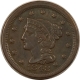 Braided Hair Large Cents 1847 BRAIDED HAIR LARGE CENT – PLEASING CIRCULATED EXAMPLE!