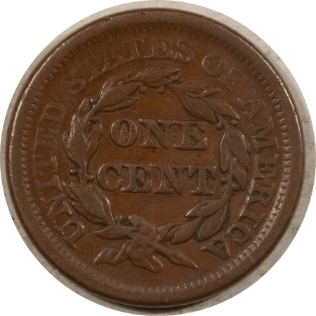 Braided Hair Large Cents 1855 UPRIGHT 55 BRAIDED HAIR LARGE CENT – HIGH GRADE CIRCULATED EXAMPLE!