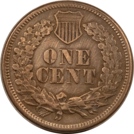Indian 1860 ROUND BUST INDIAN CENT – XF DETAIL, BUT CLEANED!