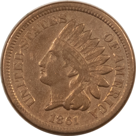Indian 1861 INDIAN CENT – HIGH GRADE CIRCULATED EXAMPLE, UNNATURALLY BRIGHT!