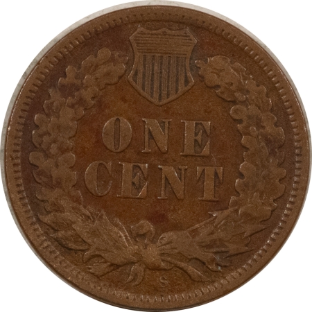 Indian 1909-S INDIAN CENT – CHOICE FINE! KEY DATE!