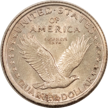 New Store Items 1917 TYPE I STANDING LIBERTY QUARTER – UNCIRCULATED, GORGEOUS OBVERSE TONING!