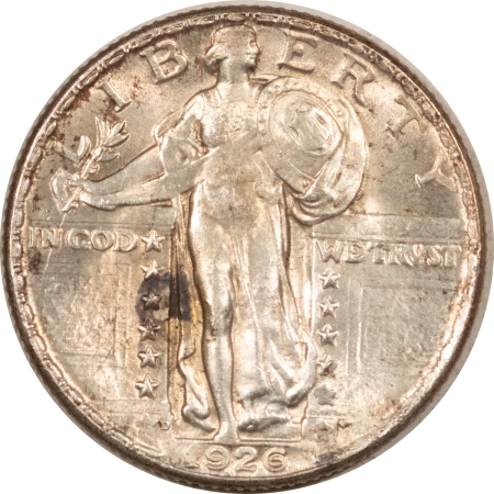 New Store Items 1926-D STANDING LIBERTY QUARTER-UNCIRCULATED W/ OBV TONING SPOT, FRESH, CHOICE!