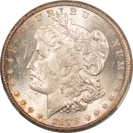 CAC Approved Coins 1878-CC MORGAN DOLLAR – CAC GRADING MS-61, CARSON CITY!