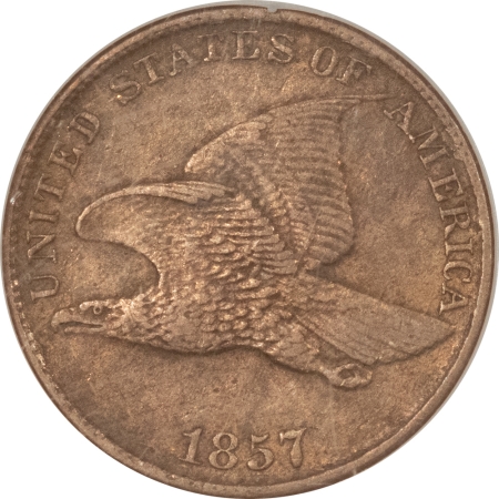 Flying Eagle 1857 FLYING EAGLE CENT – EXTRA FINE IN HOLDER!