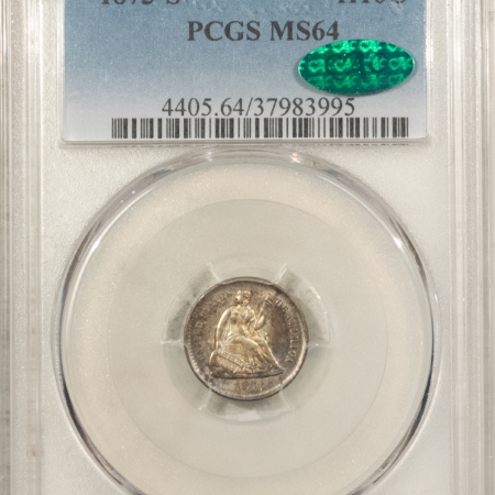 New Store Items 1873-S LIBERTY SEATED HALF DIME, PCGS MS-64, CAC APPROVED, PRETTY & PQ!