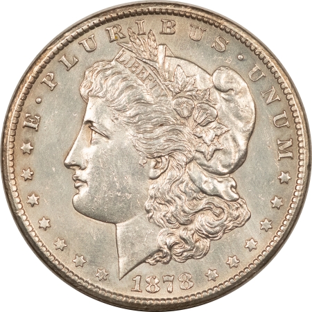 Morgan Dollars 1878-CC MORGAN DOLLAR, AU+ DETAILS BUT LIGHT OLD CLEANING
