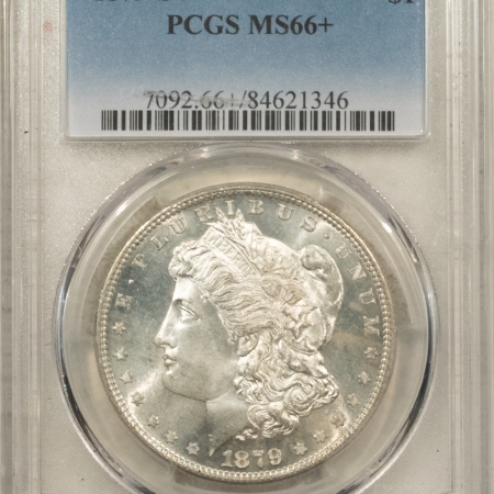 Morgan Dollars 1879-S MORGAN DOLLAR – PCGS MS-66+ CREAMY WHITE & LOOKS SUPERB! PQ!